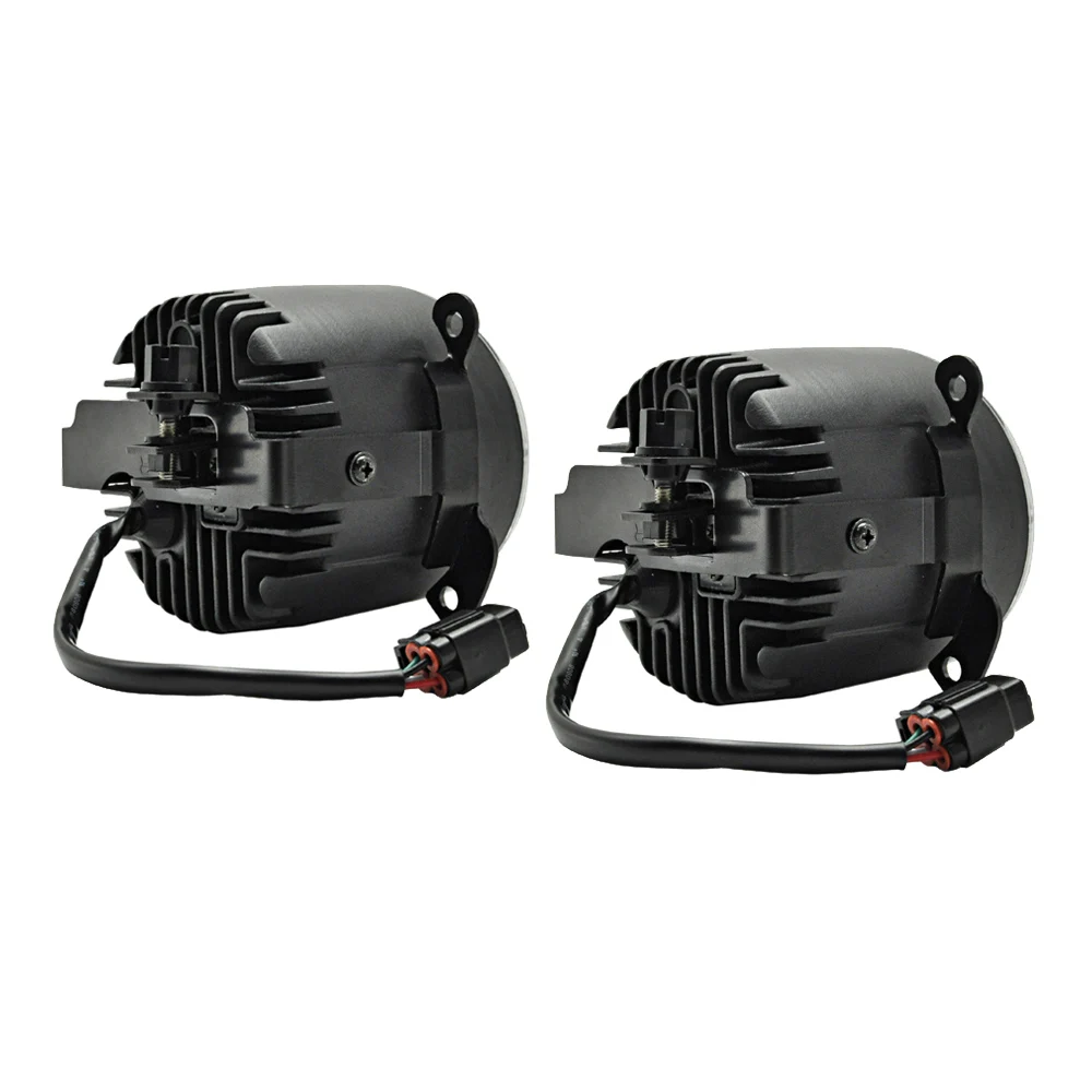 Передний бампер Белый светодиодный ОД противотуманные фары с гало дневные