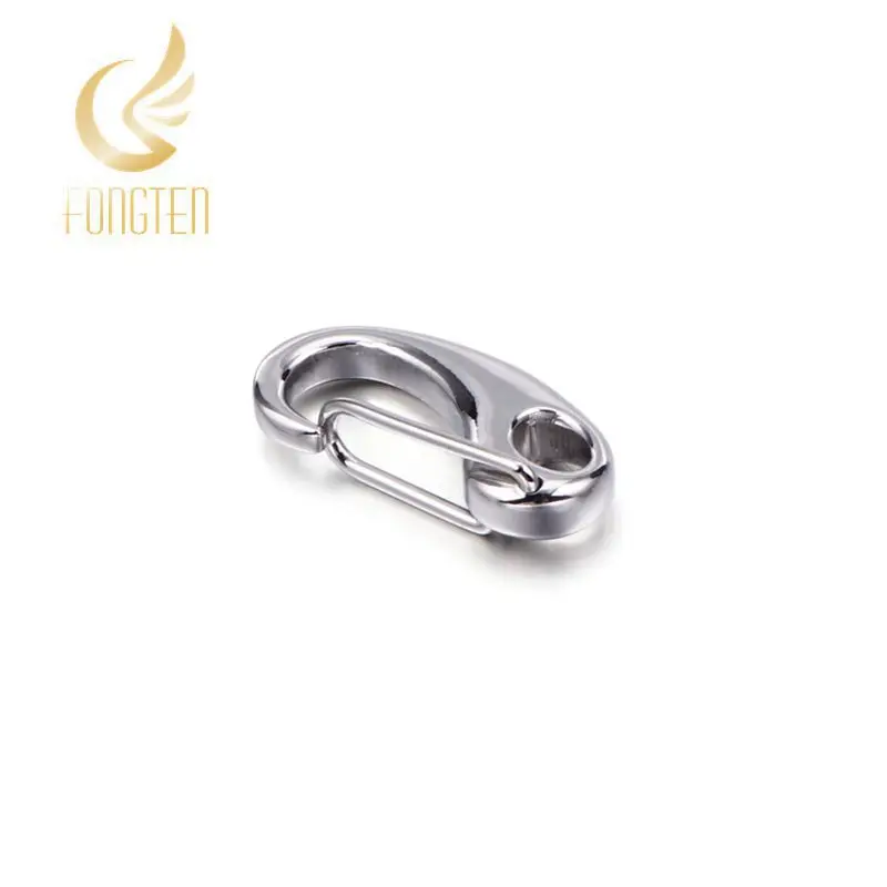 5 шт./лот высококачественные блестящие застежки из нержавеющей стали и крючки для