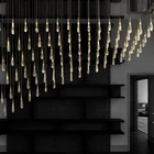 Современный хрустальный светодиодный подвесной светильник, Скандинавская декоративная лампа для кухни, домашний художественный светильник для помещений, осветительные приборы для лестницы