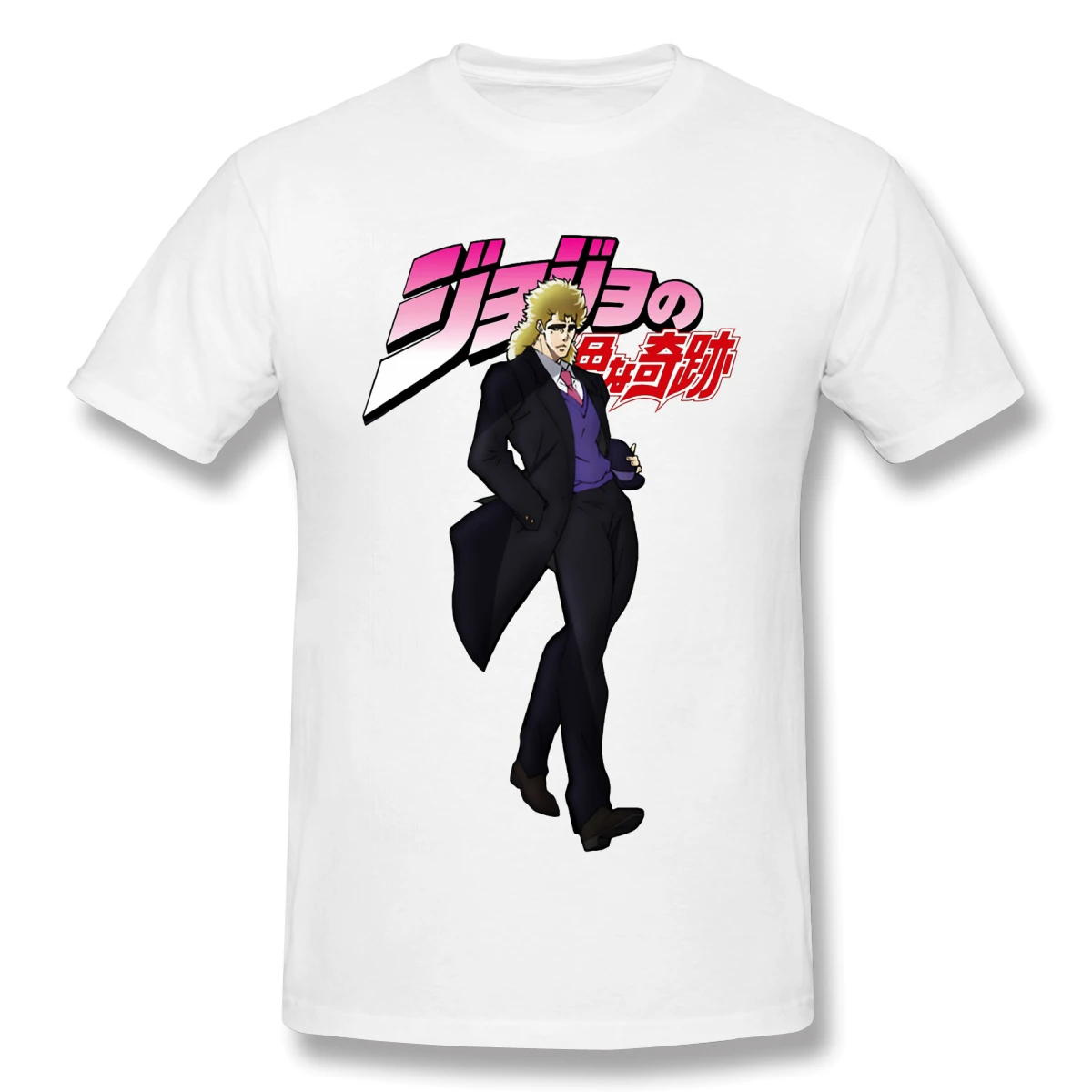 Jojo экстравагантная футболка adventure Красная Футболка rotor E.O. Speedwagon Мужская мода с
