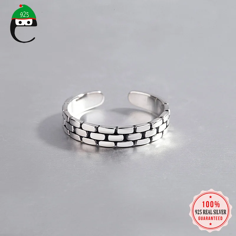 ElfoPlataSi подлинное серебро 925 пробы минималистичное комбинированное квадратное