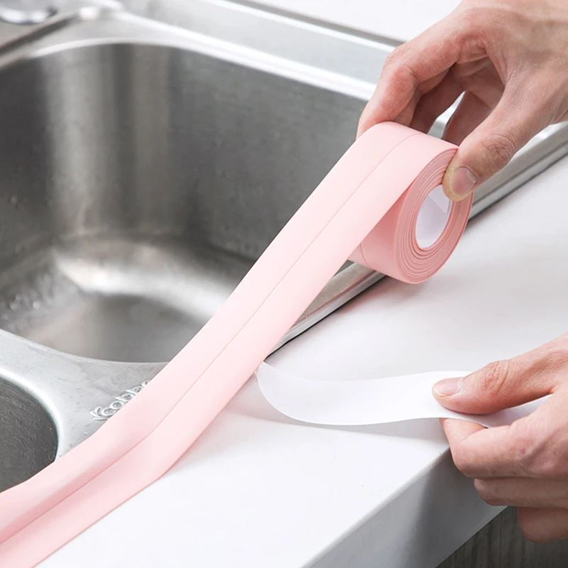 3.2M Bathroom Kitchen Sealing Strip Stickers Shower Sink Bath Tape White PVC Self Adhesive Waterproof Wall Sticker | Обустройство