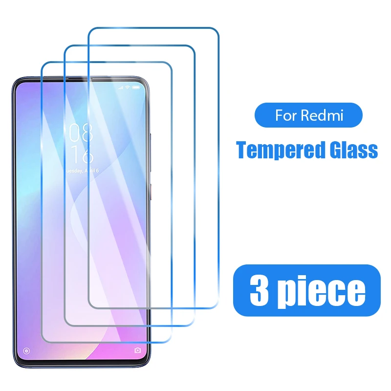 

3PCS Phone Glass for Redmi Note 9 8 Pro 8T 9S 7 Screen Protector for Xiaomi Redmi 9 9A 9C 4X 3S 4A 4 S2 Go 9T 7A 8A Glass