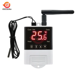 dtc1201 ac 110v 220v digital thermostat ntc sensor lcd display wifi temperature controller thermoregulator for heating cooling free global shipping