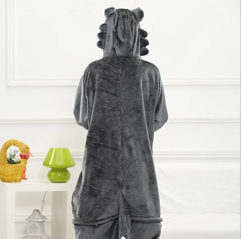 Wholesale Adult Animal Timber Wolf Pajamas For Women Unisex Cosplay Costume Winter Warm Funny Onesie Christmas Sleepwear