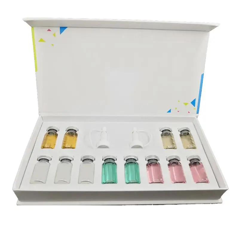 12 шт./кор. Ampoule осветляющая основа все оттенки мезо стартовый набор микс оттенков осветляющая акне лечебная дермабелая лечение 8мл - Вес нетто: 12x8ml
