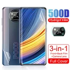 Гидрогелевая пленка для объектива камеры Xiaomi Poco X3 Pro, Poco Poko M3, M3Pro, F3, X, 3, 3 Pro