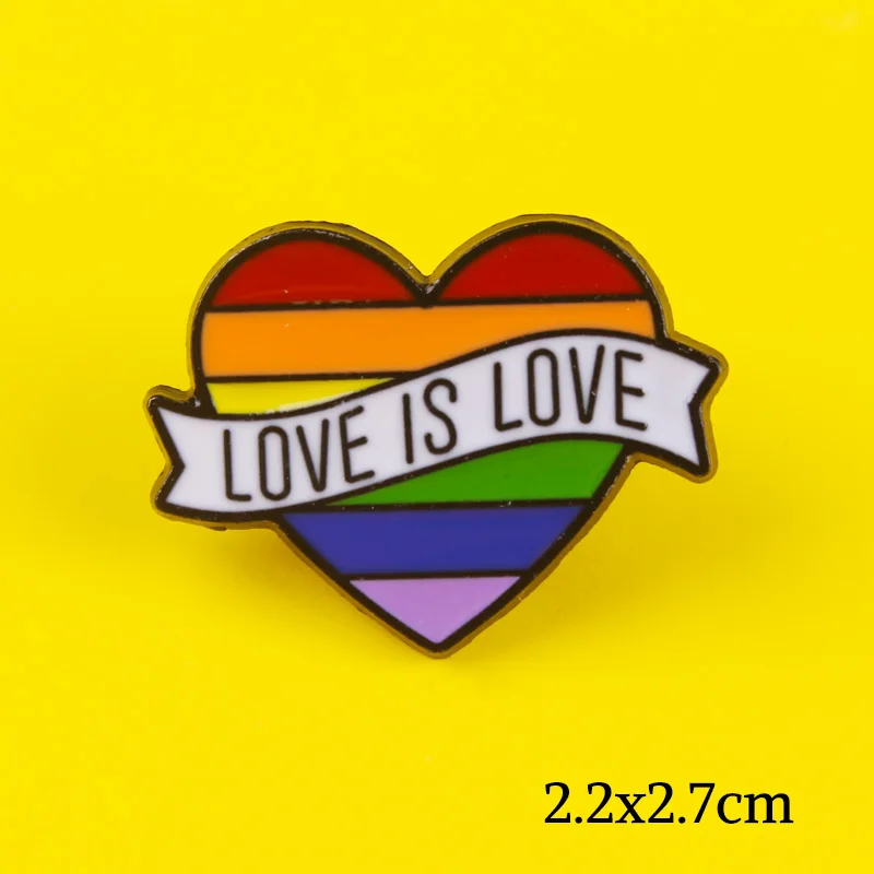 Rainbow LGBT Brooch On Clothes Cartoon Gay Pride Badges For Creative Love Letter Badge Backpack Accessories DIY | Дом и сад