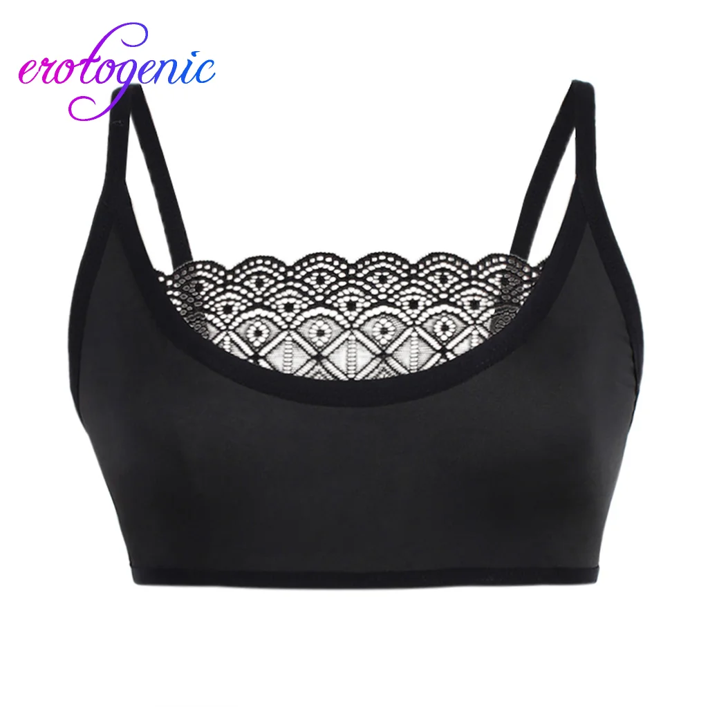 Hot Lingerie Arnes Hombre Sheer Crop Top Sexy Women Elastic Cage Bra Lace Camisole Tank Tops Bustier женское белье |