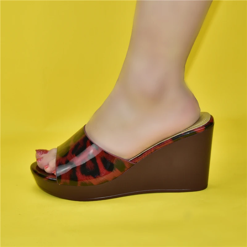 Новейший дизайн роскошные женские туфли на танкетке высоком каблуке