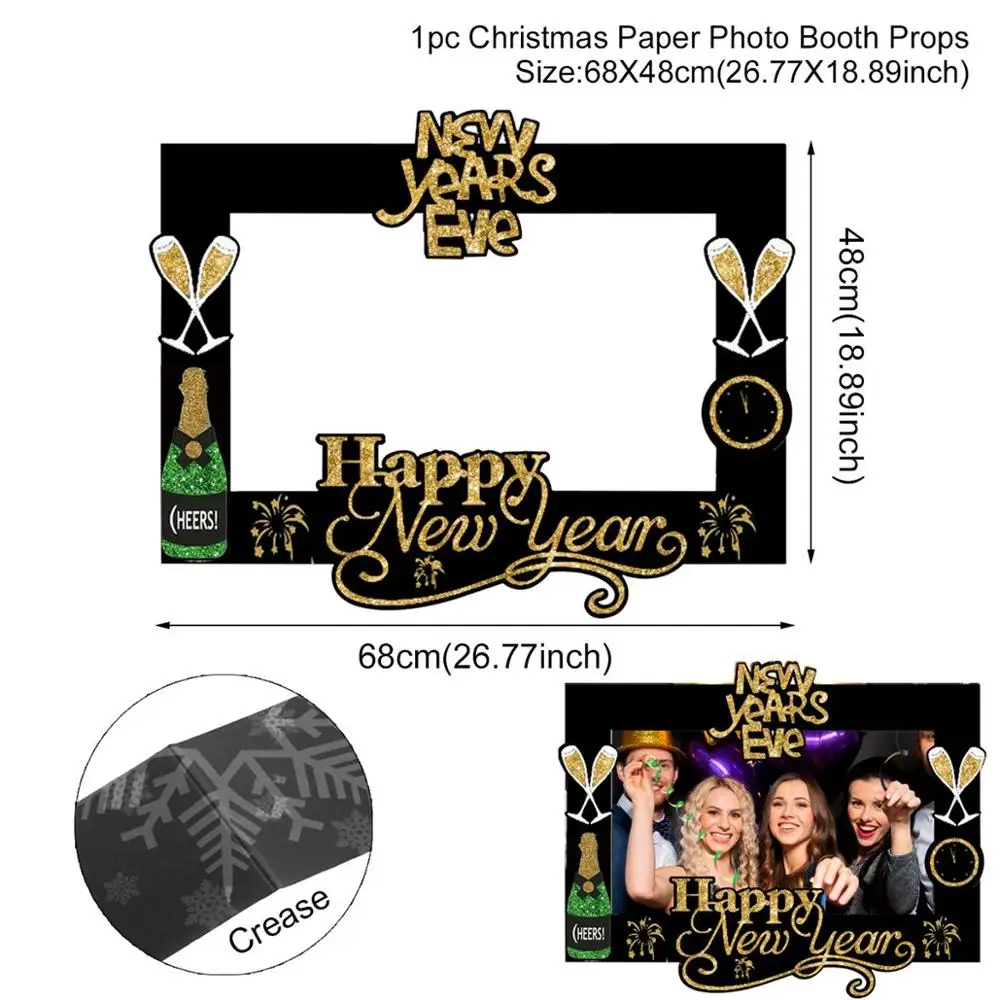 Photo Frame 01 Новогодняя фоторамка из фольги с воздушным шаром рождественские украшения для дома рождественские украшения Noel Navidad рождественские украшения - Цвет: Photo Frame 01