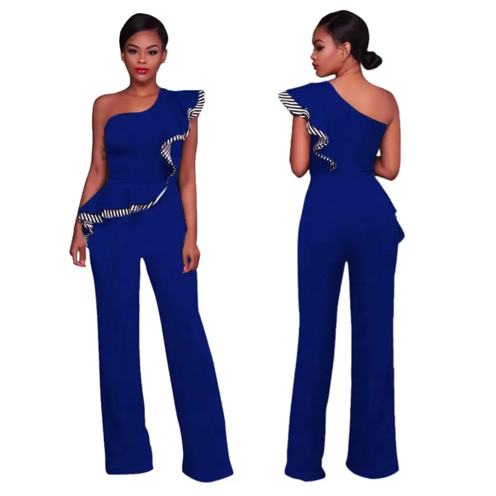 Элегантный женский комбинезон Модный повседневный с открытыми плечами без