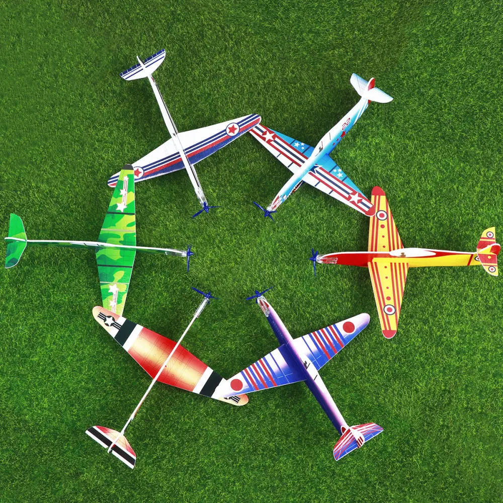 

Toyvian 36pcs Assembly Flying Glider Plane Lightweight Air Planes Fun Toys Party Favor for Kids