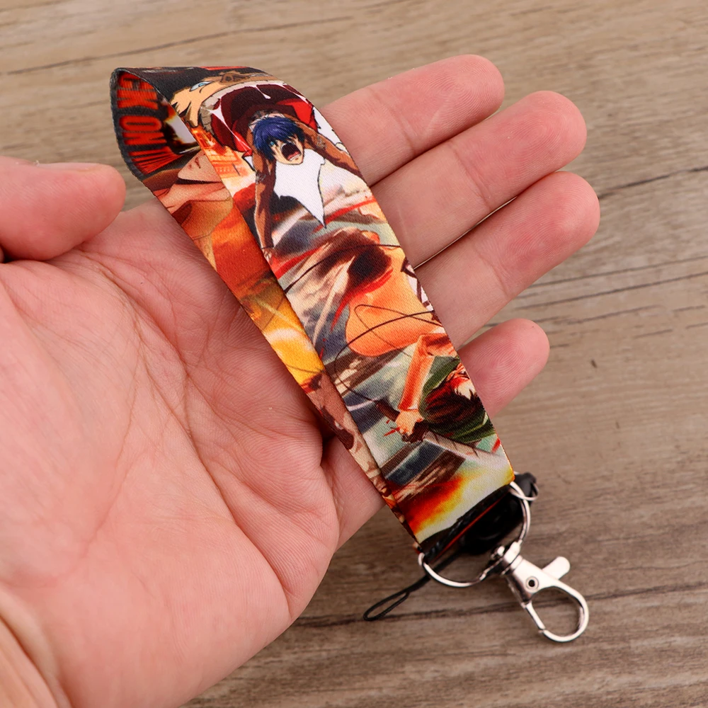 

JF820 Anime Keychain Short Neck Straps Lanyards for Keys ID Card Passport Gym Cellphone USB Badge Holder DIY Hanging Rope