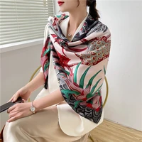 france elephant designer shawl130cm silk scarftwill scarf luxurytwill scarf luxuryluxury designer silk scarf130 new scarf