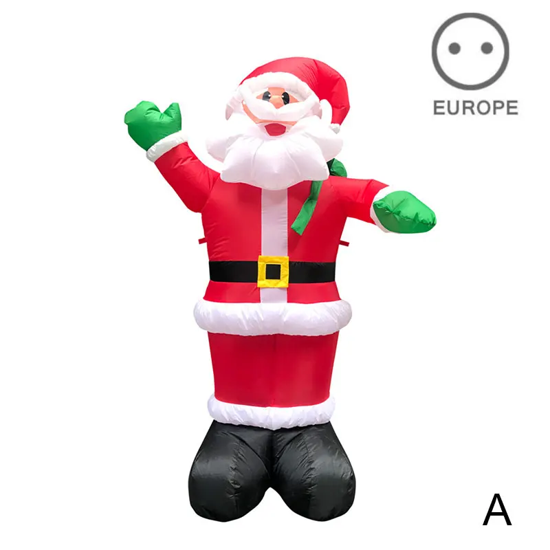 

N Christmas Halloween Inflatable LED Snowman/Santa Claus/Grim Reaper Model Light Up Christmas Blow Up Outdoor Decoration XSD88