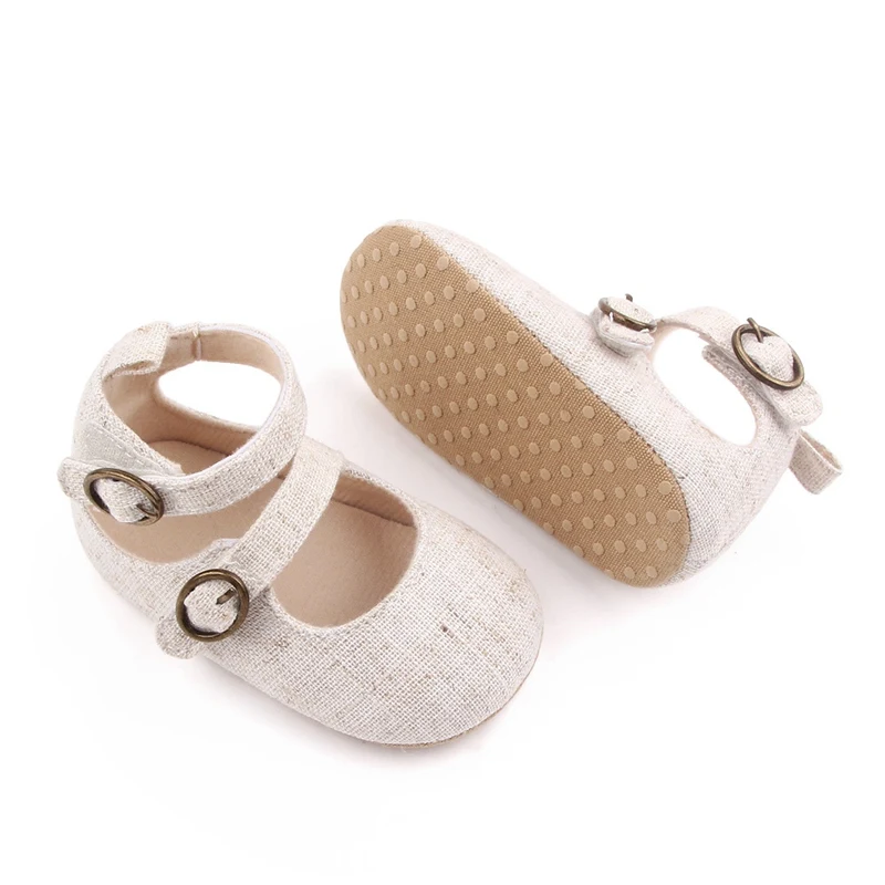 

New Born Baby Girl Shoes Solid Cotton Non-slip Soled Infant Toddler Casual Shoes Spring Summer Baby Princess Girls Prewalker