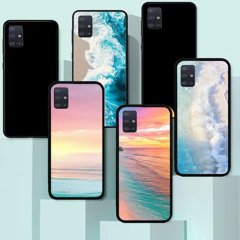 

Summer nature sea blue Ocean Waves Phone Case For samsung Galaxy J6 J7 J8 prime note 8 9 10 20 lite plus pro ultra Cover