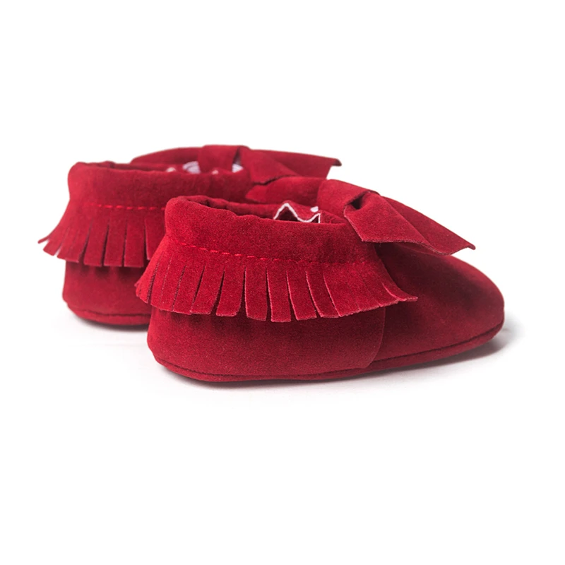 1 шт. Обувь для маленьких девочек Мокасины новорожденных Мягкая нескользящая