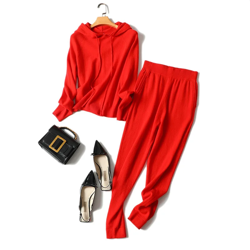 Кашемировый свитер Женский вязаный кардиган сумка бедра юбка карандаш свободная