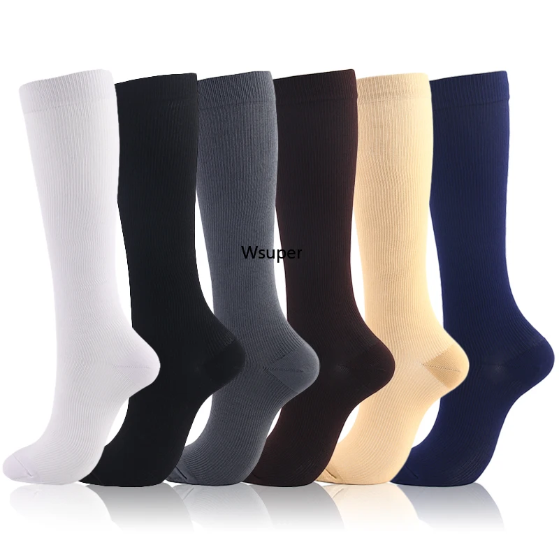 Compression Socks Wholesale Nurse Women Sports Socks 6 PAIRS Nurse Sport Running Football Socks Cycling Running Thigh High Sport