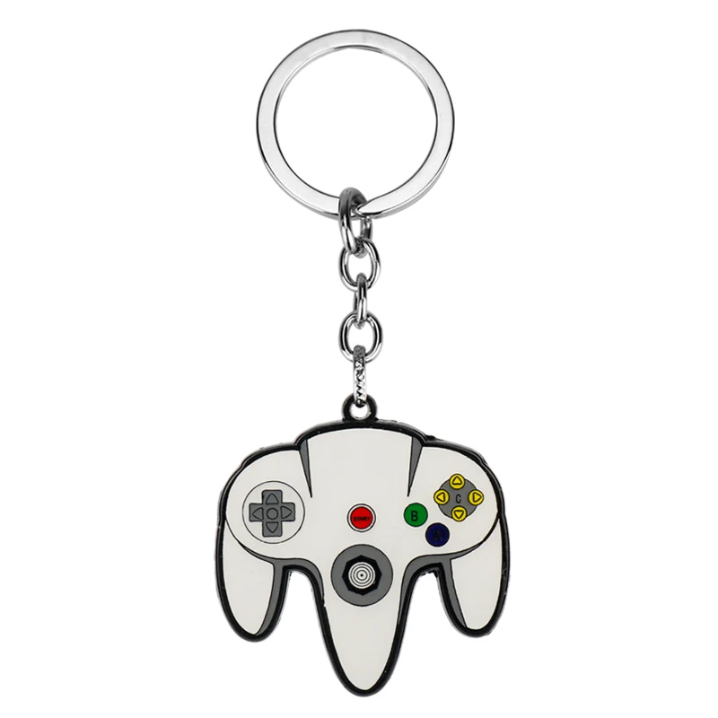 Игровой контроллер брелок геймпад Форма кулон с кольцом для ключей ювелирные