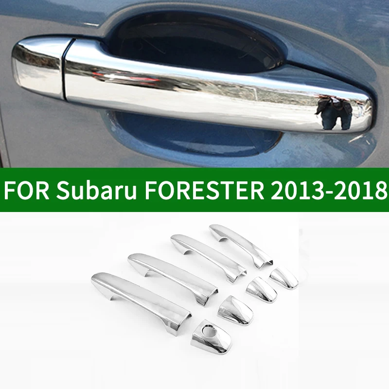 Для Subaru FORESTER 2012 2018 четвёртого поколения Глянцевая хромированная Серебристая
