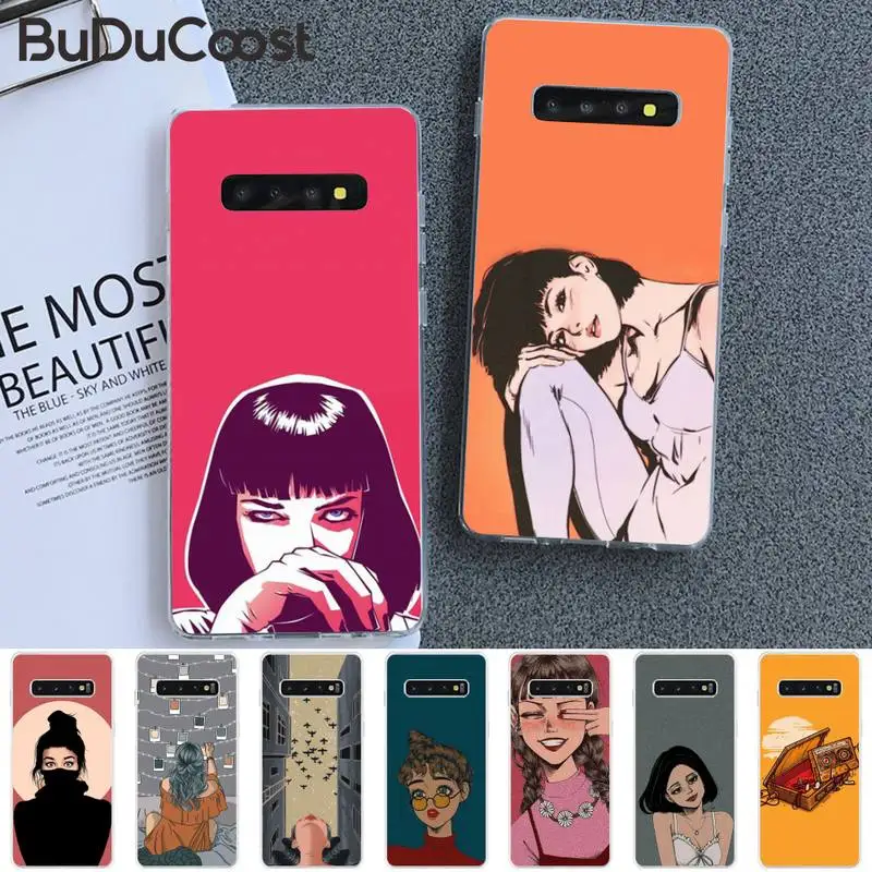 Dobby минималистичный красивый черный чехол для мобильного телефона Samsung S5 6 7 8 9 10 S8