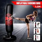 1,6 м тренировочный боксерский мешок, надувной боксерский мешок, ПВХ коврик для фитнеса, утолщенный боксерский столб, ударная колонна, стоячий мешок с песком