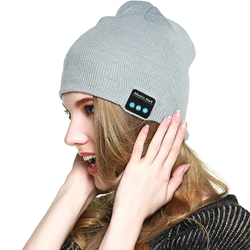 Горячая Bluetooth Музыка вязать шапочку беспроводной смарт шапка гарнитура наушники