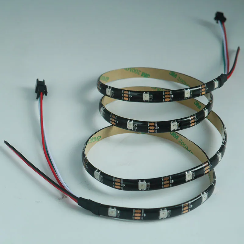 Умная Светодиодная лента WS2812B 5 м/лот DC5V 30/60 пикселей/светодиодов/м WS2812 ICWS2812B/m