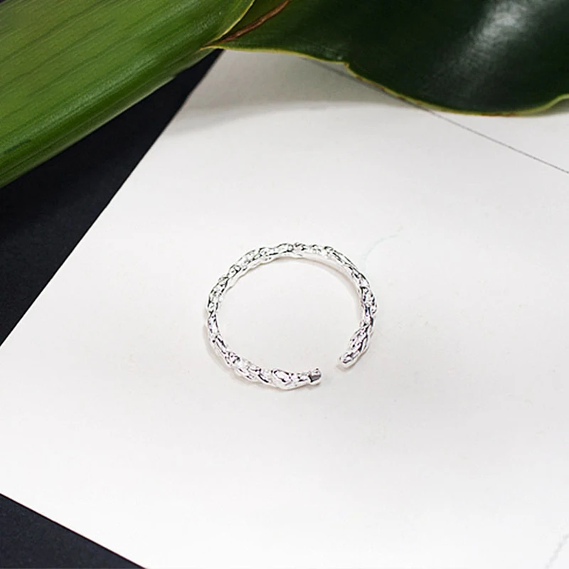 Simple Style Silver Color Round Circle Adjustable Rings For Women Personality Lady Prevent Allergy Retro Fashion jewelry | Украшения и
