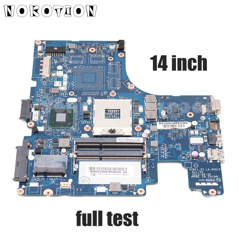 

NOKOTION 90002091 for Lenovo Ideapad Z400 Laptop Motherboard VIWZ1_Z2 LA-9061P HM76 PGA989 DDR3 GMA HD