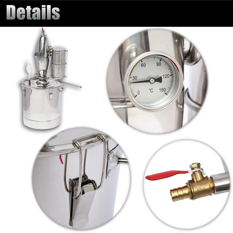 Новый 50л DIY домашний дистиллятор Самогон спирт еще нержавеющая Медь Вода Вино