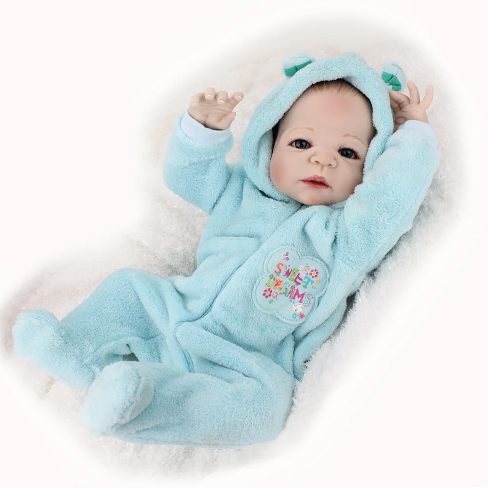 55 см силиконовый винил Reborn Baby Doll игрушка Реалистичная оптом тело и ванна детский