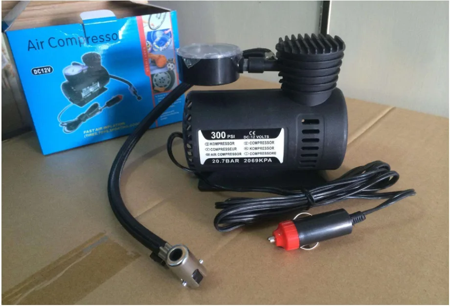 

ABS Automotive Mini Air Compressor 300 PSI Tire Inflator Pump DC 12V Inflatable Pump Car Parts
