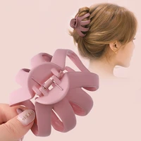 new geometric frosted hair claws crab plastic hair clips barrettes for women girls hairpins headdress fashion hair accessories