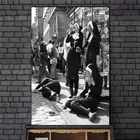 Черно-белый фон для фотографий с изображением монахин