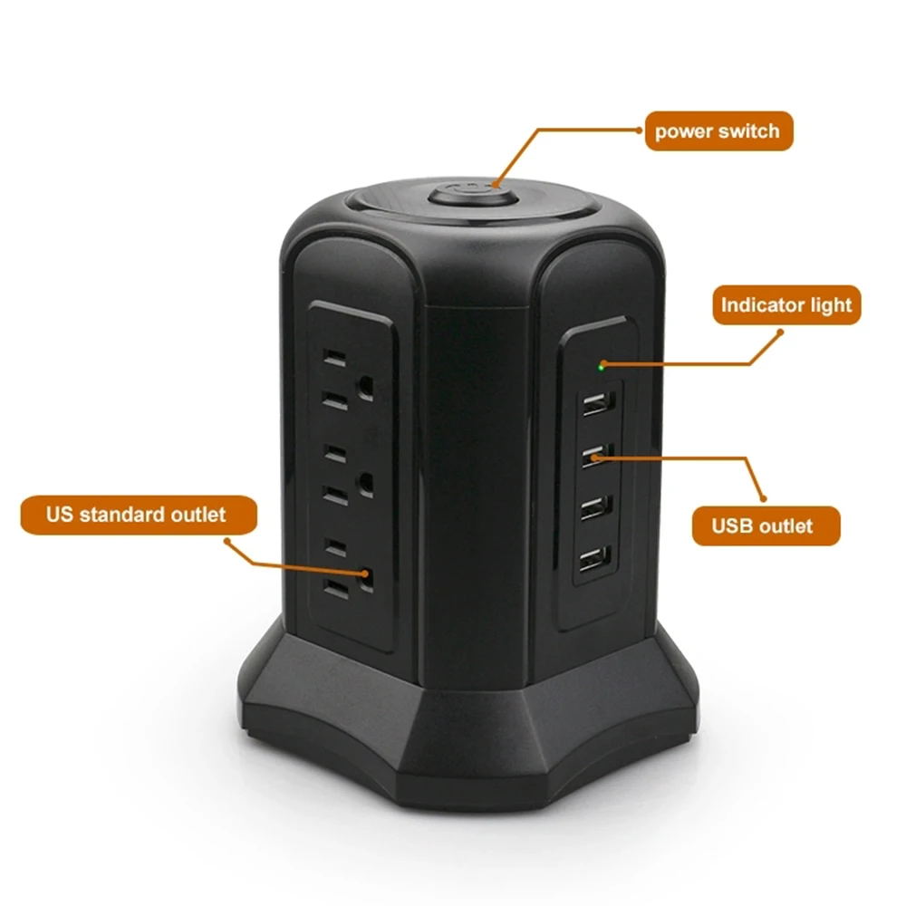 Башня несколько Мощность полосы вертикальный Стабилизатор напряжения 9 сетевое