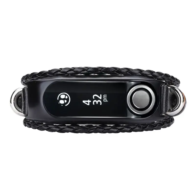 Тканый браслет в национальном стиле с металлической застежкой для ремня TomTom Touch