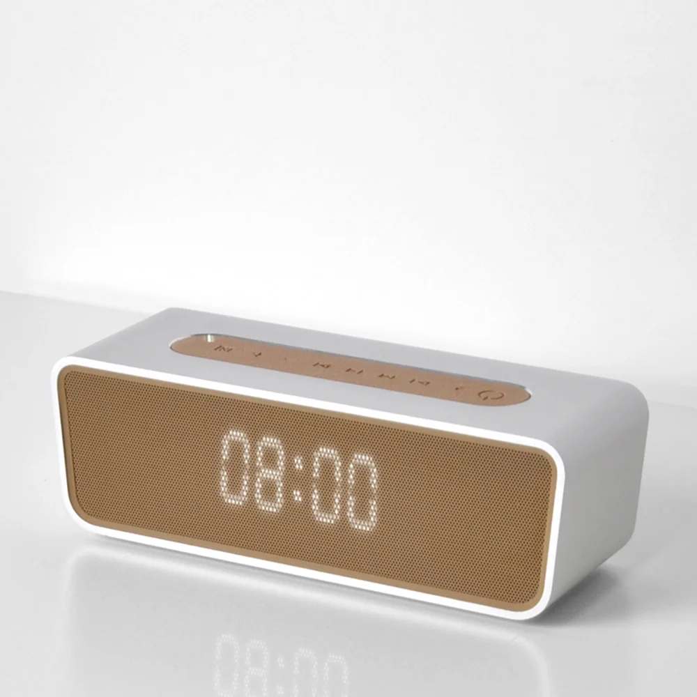 

New portable bluetooth HIFI speaker wireless for phone computer with alarm and APP control function HIFI subwoofer