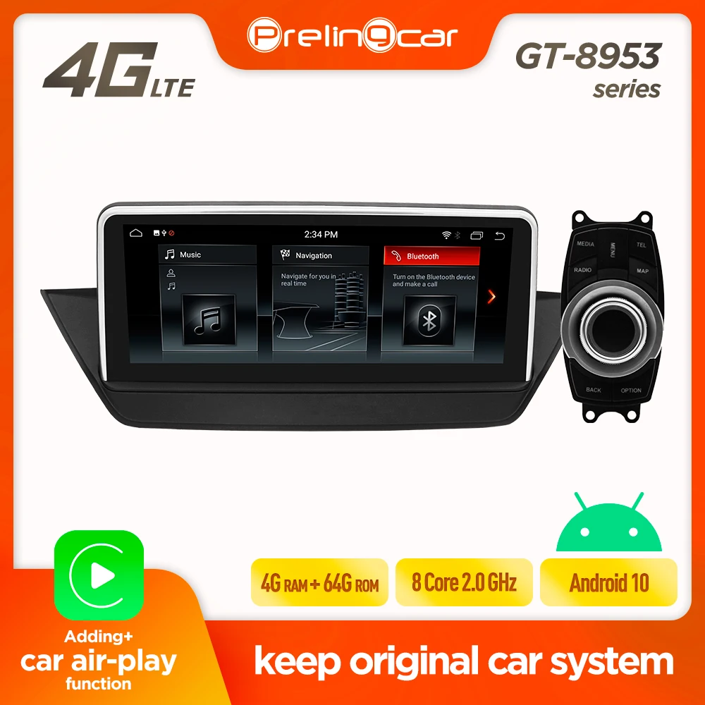 Prelingcar Android 9 0 для BMW X1 серии E84 2009 2010 2011 2012 IDrive автомобильная стереомагнитола радио