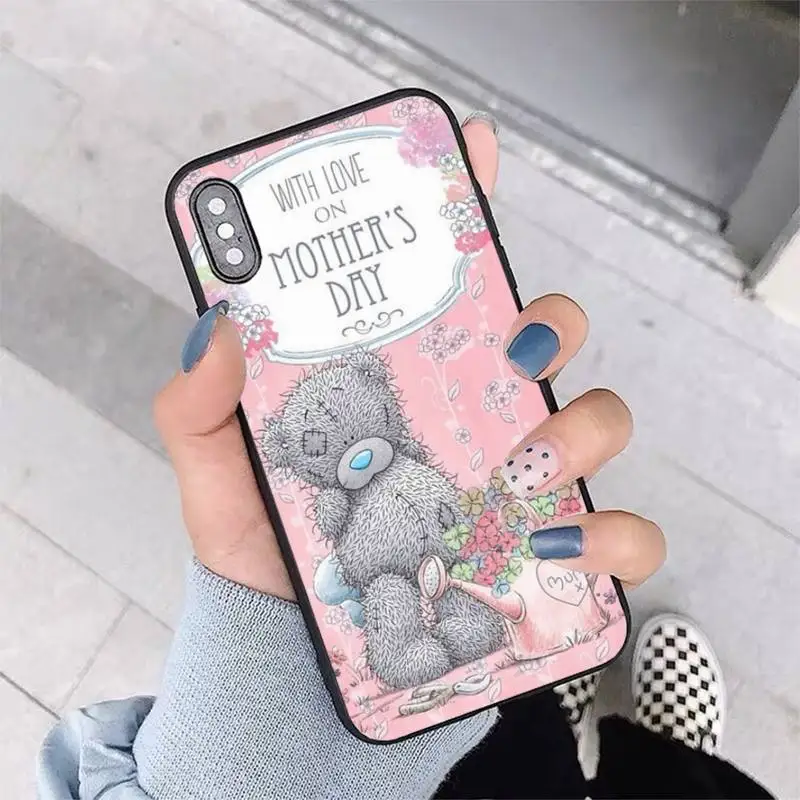 Cute Me To You Bear Phone Case for iPhone 13 11 12 pro XS MAX 8 7 6 6S Plus X 5S SE 2020 XR cover