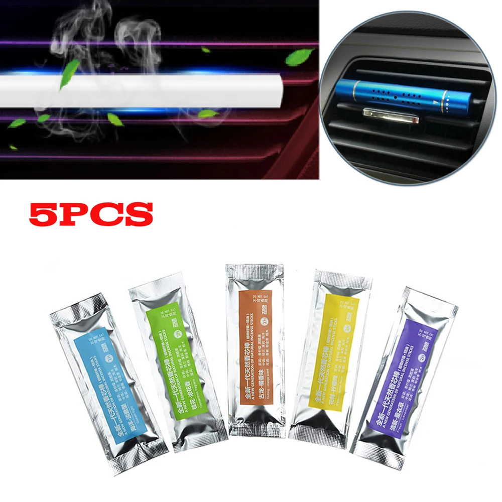 

5pcs/Set Car Air Vent Flavoring Clip Air Freshener Perfume Diffuser Fragrances Refills Interior Accessories For BMW Golf Passat
