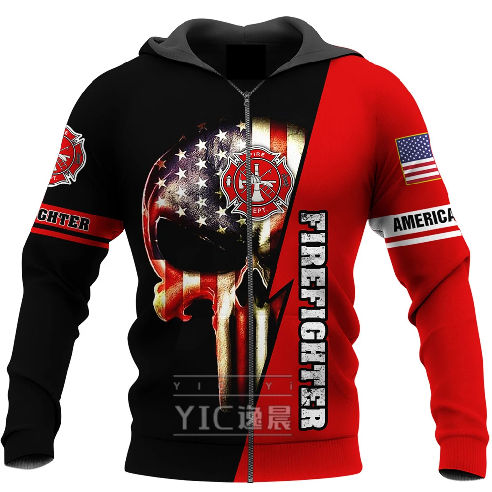 

Firefighter Suit 3D Print Hoodies Fireman 3D Hoodie Men Women New Fashion Hooded Sweatshirt Long Sleeve Pullover Casual Style
