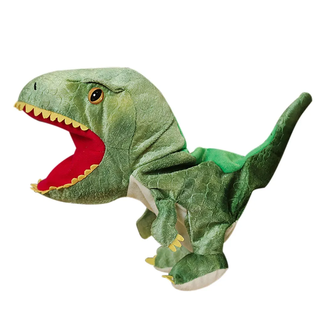 

Novel Plush Dinosaur Hand Puppet Toy Open Movable Mouth For Role Play Gift For Kids Funny Kids Toys Hand Puppet Kids Gifts
