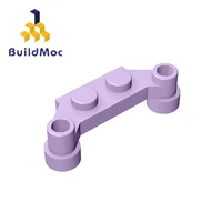 buildmoc 18624 plate modified 1 x 4 offset for building blocks parts diy educational classic brand gift toys