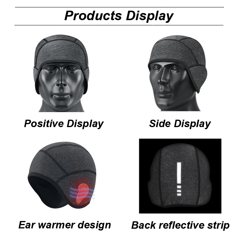 Вязаная шапка для велосипедистов зимняя шапка для велосипедистов мужская женская термобалаклава спортивная шапка для велосипедистов шапка для бега и катания на лыжах из теплого флиса бандана шлема.