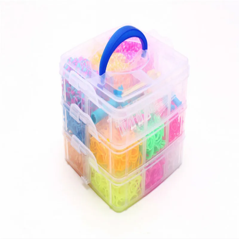 5200 шт 15 цветов Резиновый Браслет &quotсделай сам&quot браслет Подарочная коробка