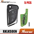 XHORSE XKLKS0EN LEI.KSS Style (хромовое покрытие) 5 шт.лот